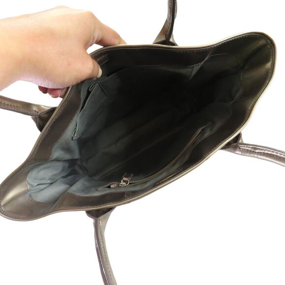 Y2k Vintage Calvin Klein Large Metallic Gold Shoulder Bag Rectangle - Picture 7 of 8